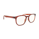 Lentes de Lectura Oval, Color Café +2.50