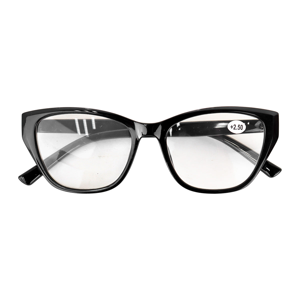 Lentes de Lectura Redondos, Color Negro +2.50