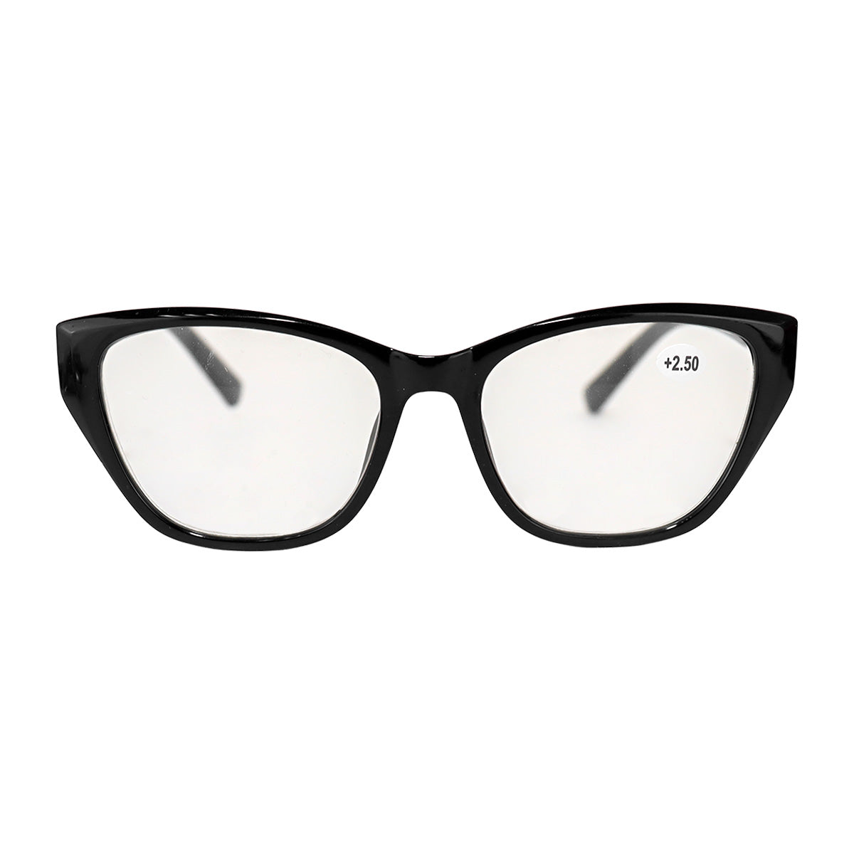 Lentes de Lectura Redondos, Color Negro +2.50