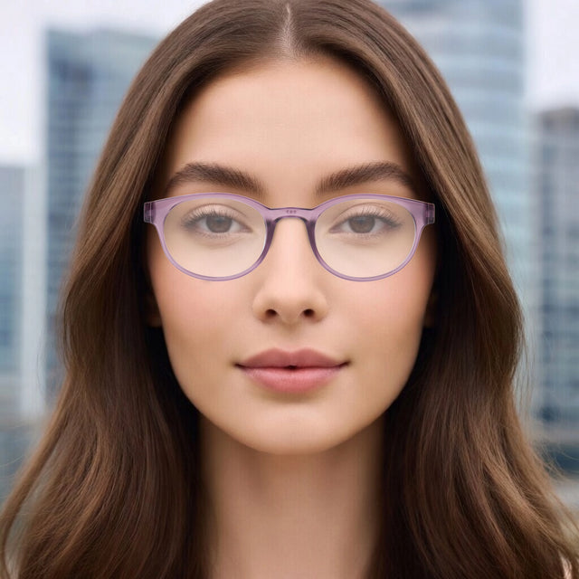Lentes de Lectura, Redondos, Color Morado, +1.50
