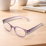 Lentes de Lectura, Redondos, Color Morado, +1.50