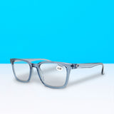 Lentes con Armazón Cuadrado color Azul Petróleo, Dioptría 3.00