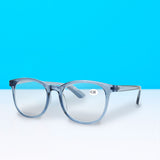 Lentes de Lectura Ovales, +2.00, Color Azul Transparente