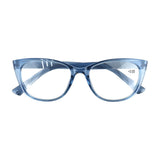 Lentes con Armazón Ovalado color Azul, Dioptría 3.00