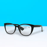 Lentes con Armazón Ovalado color Negro, Dioptría 3.00
