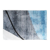 Tapete Decorado, Color Gris con Azul, 40x60 cm