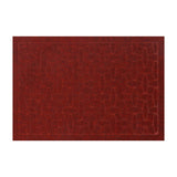 Tapete Rectangular color Ladrillo con Diseño de Piedras