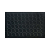 Tapete Rectangular color Gris con Diseño de Olas