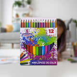 Paquete de Mini Lápices de Colores 12 pz.