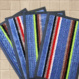 Tapete Decorativo color Azul con Diseño de Líneas 35x55cm