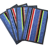 Tapete Decorativo color Azul con Diseño de Líneas 35x55cm