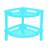 Organizador de Cocina con 2 Repisas, Color Azul