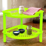 Organizador de Cocina con 2 Repisas, Color Verde