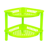 Organizador de Cocina con 2 Repisas, Color Verde