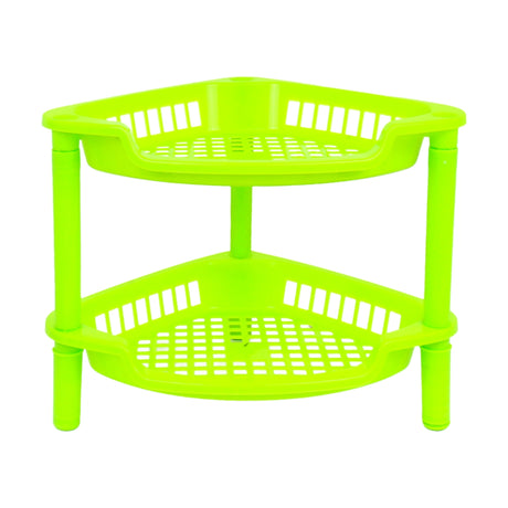 Organizador de Cocina con 2 Repisas, Color Verde