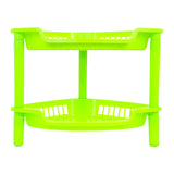 Organizador de Cocina con 2 Repisas, Color Verde
