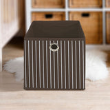 Caja Cuadrada para Almacenamiento, Non Woven, color CafÃ©