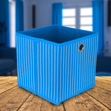 Caja Cuadrada para Almacenamiento, Non Woven, color Turquesa