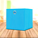 Mega Pack de 4 Cajas Organizadoras Multiusos Non Woven color Azul