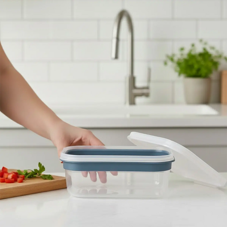 Contenedor de Plástico, Rectangular, 650 ml