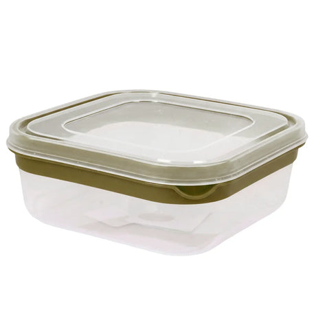 Contenedor de Plástico, Rectangular, Color Verde, 650 ml