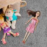 MuÃ±eca Emily con Vestido color Rosa
