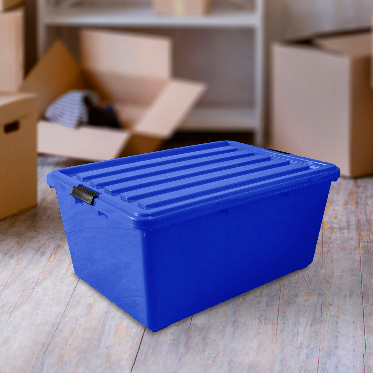 Caja Multiusos, Color Azul Rey, 68 L