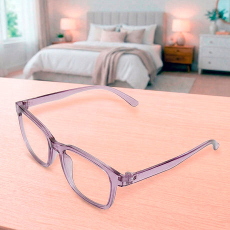 Lentes de Lectura, Cuadrados, Color Morado, +3.50