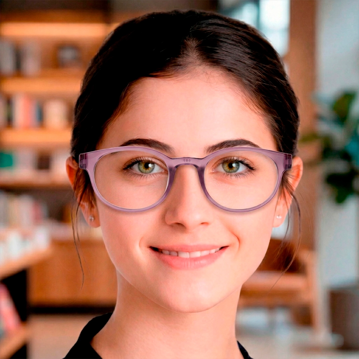 Lentes de Lectura, Redondos, Color Morado, +3.50