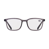 Lentes de Armazón Ovalado con 3.50 de Dioptría, color Gris Oxford
