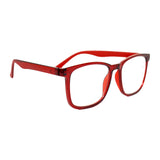 Lentes de Lectura, Forma Cuadrada, Color Rojo, +3.50