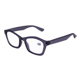 Lentes de Armazón Cuadrado color Gris Oxford con Graduación de 4.00