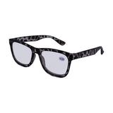 Lentes de Armazón Cuadrado color Negro con Blanco, Graduación de 4.00 Dioptrías