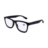 Lentes de Armazón Cuadrado color Negro, Graduación de 4.00 Dioptrías