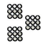 Set de 3 Espejos de Pared con Diseño Moderno, color Negro