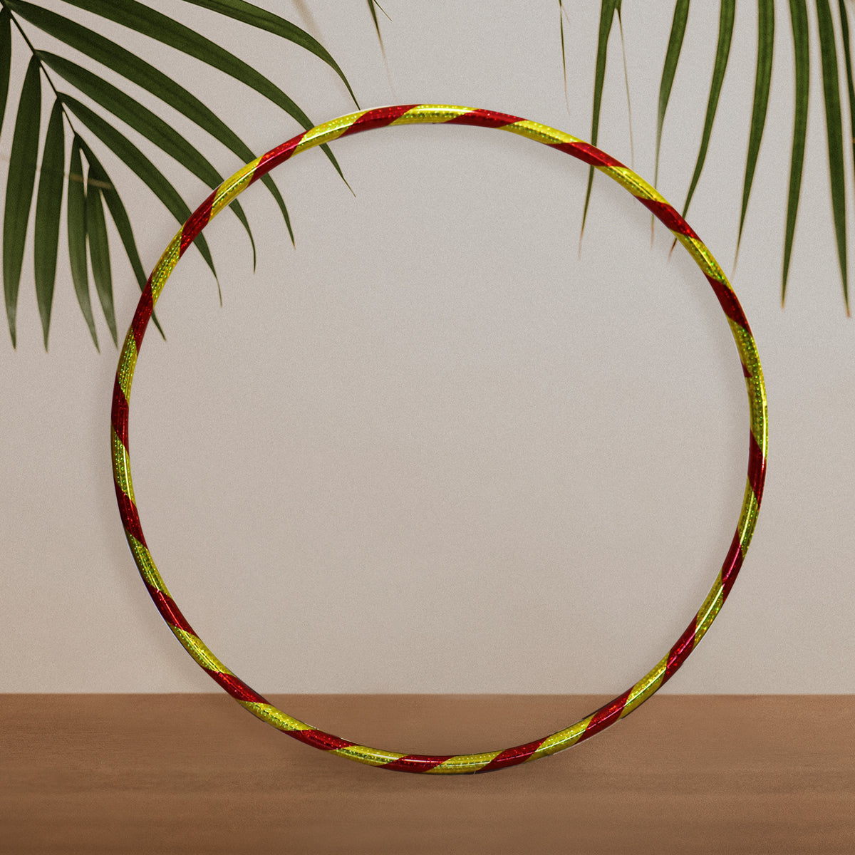 Hula Hoop de PlÃ¡stico color Rojo con Dorado