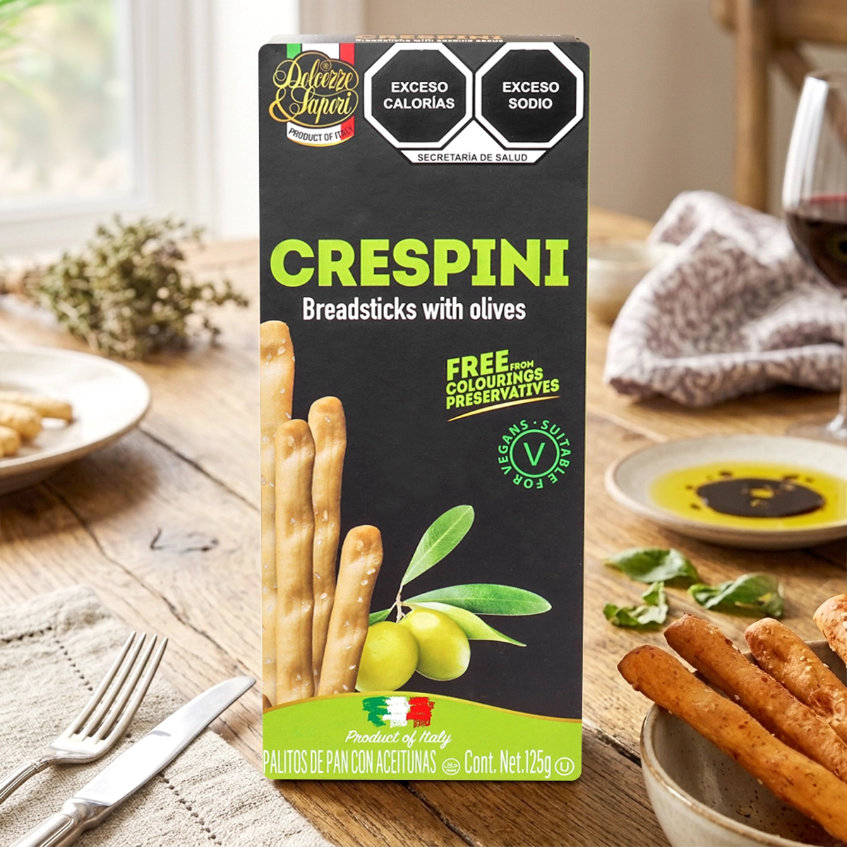 Crespini, Aceituna, 125 gr