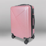 Maleta de Viaje Rayas, color Rosa 37x23x55cm