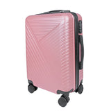Maleta de Viaje Rayas, color Rosa 37x23x55cm
