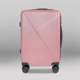 Maleta de Viaje Rayas, color Rosa 37x23x55cm