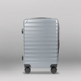 Maleta de Viaje Líneas, color Plata 37x23x55cm