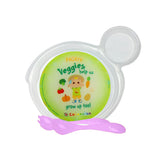 Set de Plato Transparente y Cubiertos Rosas para Bebé de Cocomelon, Nuby