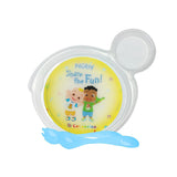 Set de Plato Transparente y Cubiertos Azul para Bebé, Cocomelon, Nuby