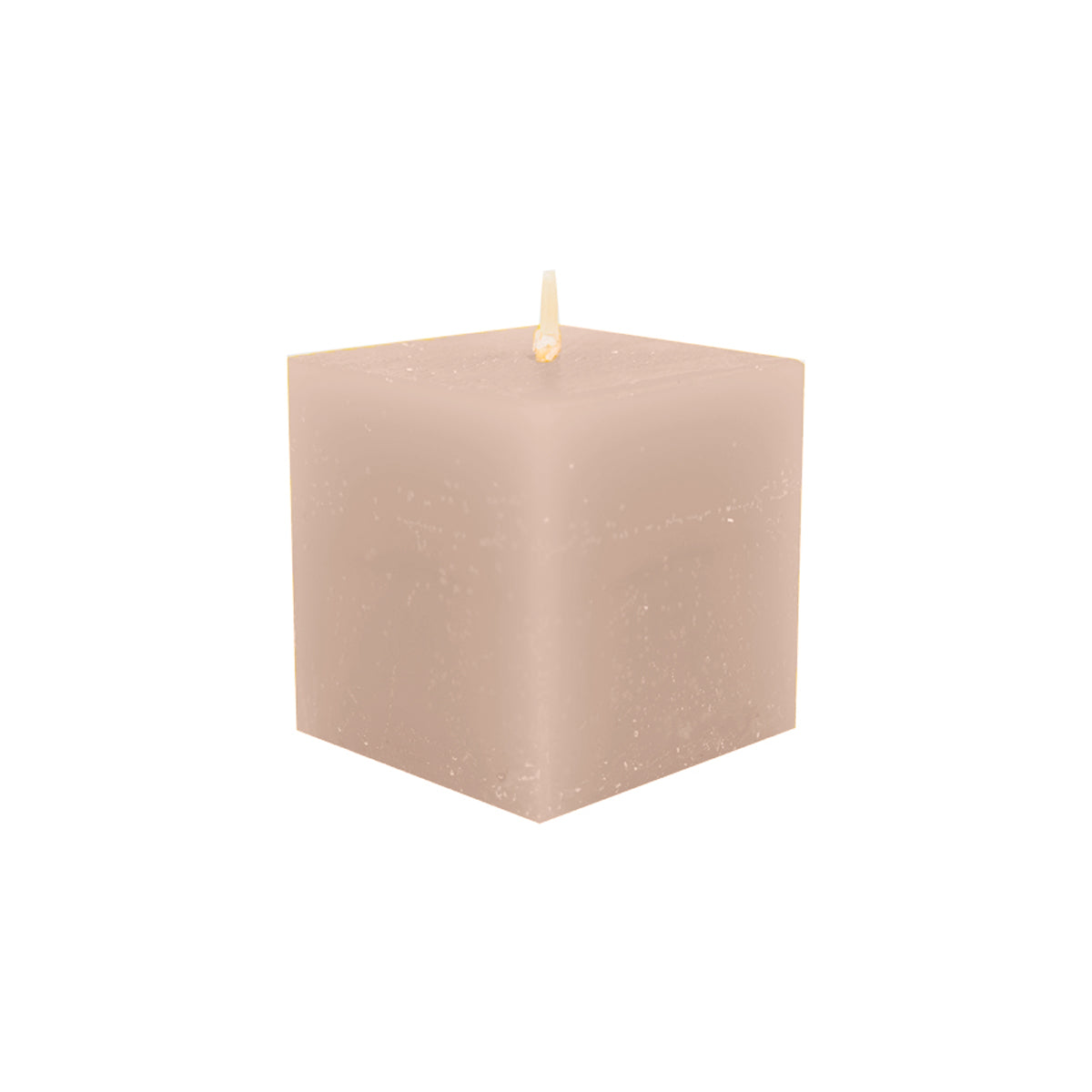 Mini Cubo de Cirio Aromático, Color Beige 5x6cm