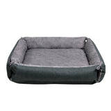 Cama para Mascota, Rectangular, Diseño Estrellas, Color Gris
