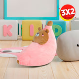Peluche en Forma de Plátano con Osito, color Rosa