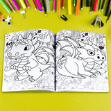 Libro para Colorear, Dragón, 80 páginas