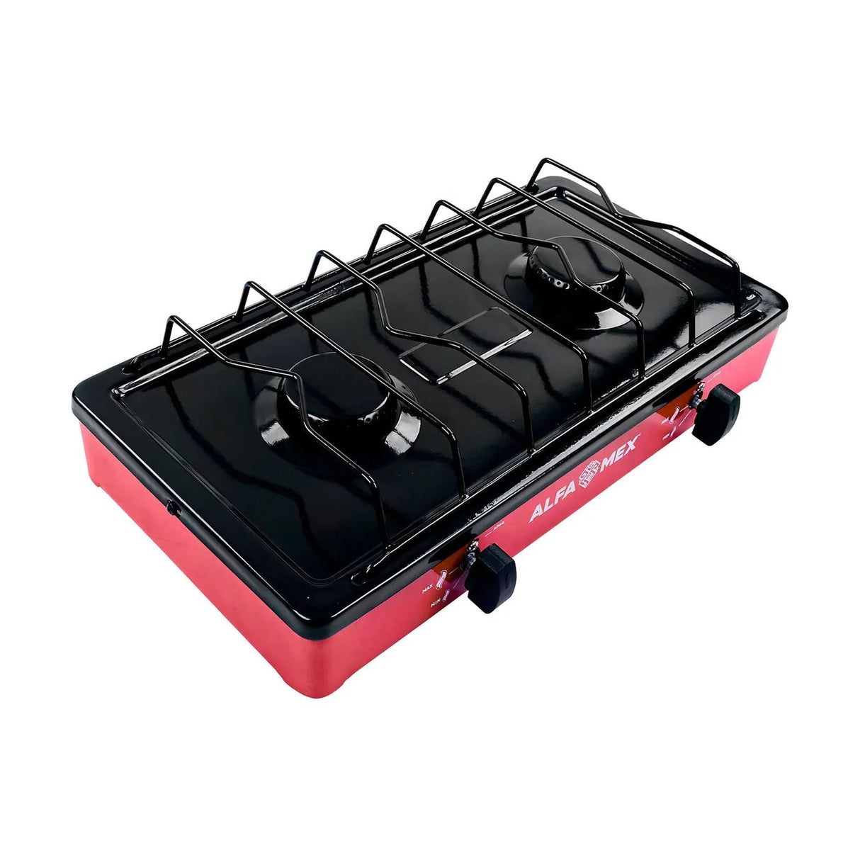Parrilla de Gas Alfamex 2 Quemadores Roja 303