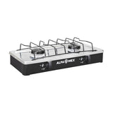 Parrilla de Gas Alfamex 2 Quemadores Negra 304