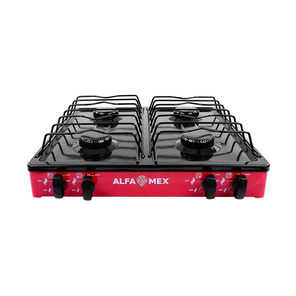 Parrilla de Gas Alfamex 4 Quemadores Roja 311